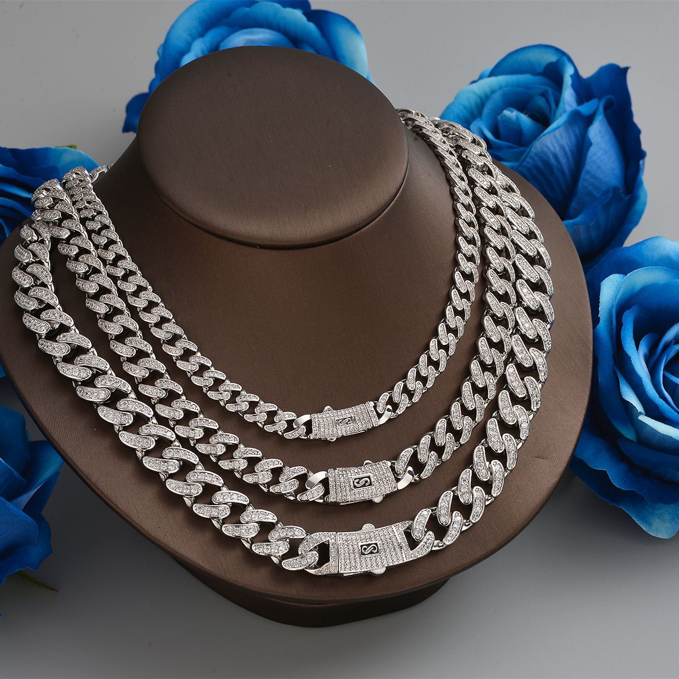 Cuba Titanium Steel Necklace For Men And Women Simple Fashion Couple Lockbone Chain Personality Hip Hop Bracelet Accessories