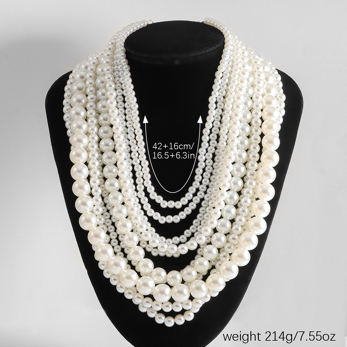 Elegant Classic Style Round Imitation Pearl Alloy Zinc Alloy Beaded K Gold Plated Women's Necklace