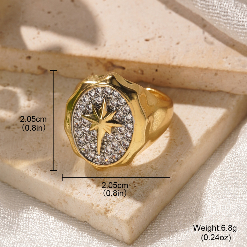 Electroplated (Including Color Retention Layer) Geometric Pattern Copper Elegant Hollow Metal Ring Fashionable Simple Luxurious Stackable Finger Accessories Unisex