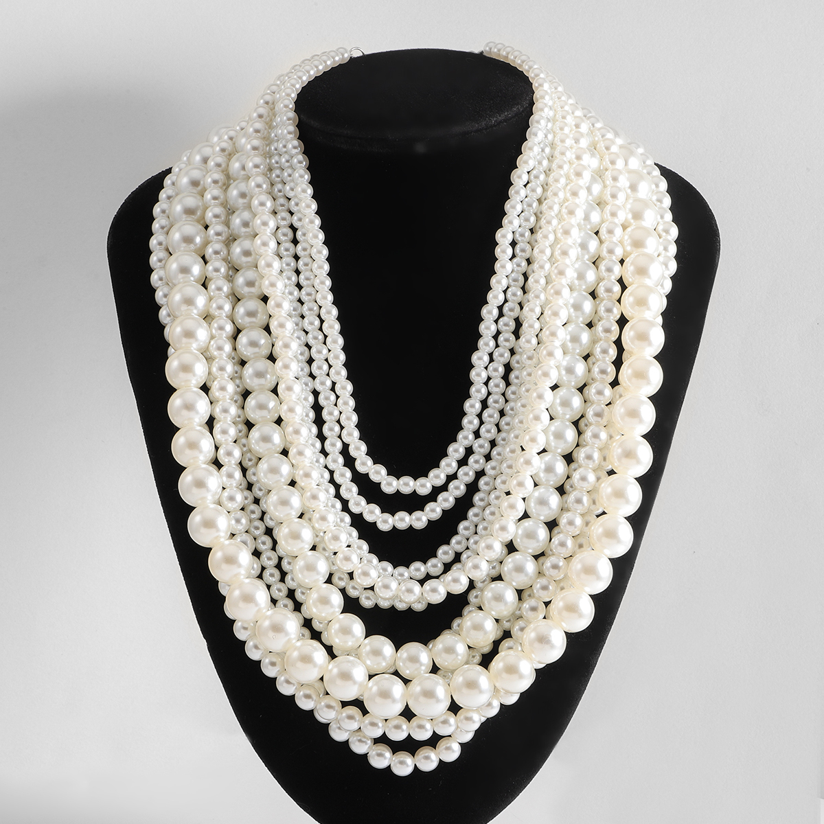 Elegant Classic Style Round Imitation Pearl Alloy Zinc Alloy Beaded K Gold Plated Women's Necklace