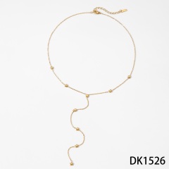 Gold Five-pointed Star Necklace DK1526