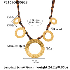 P2169- Gold Necklace 42+5cm