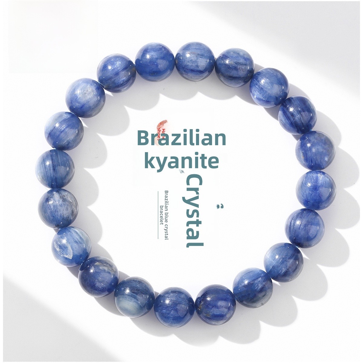 JD Jewelry Natural Brazilian Blue Crystal Cat's Eye Bracelet Round Luxury Fashion Unisex Gift Jewelry Geometric Pattern