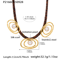 P2166- Gold Necklace 41+5cm