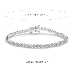 2.0mm Pebble Lace Bracelet