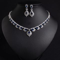 Blue on White Background Zirconium