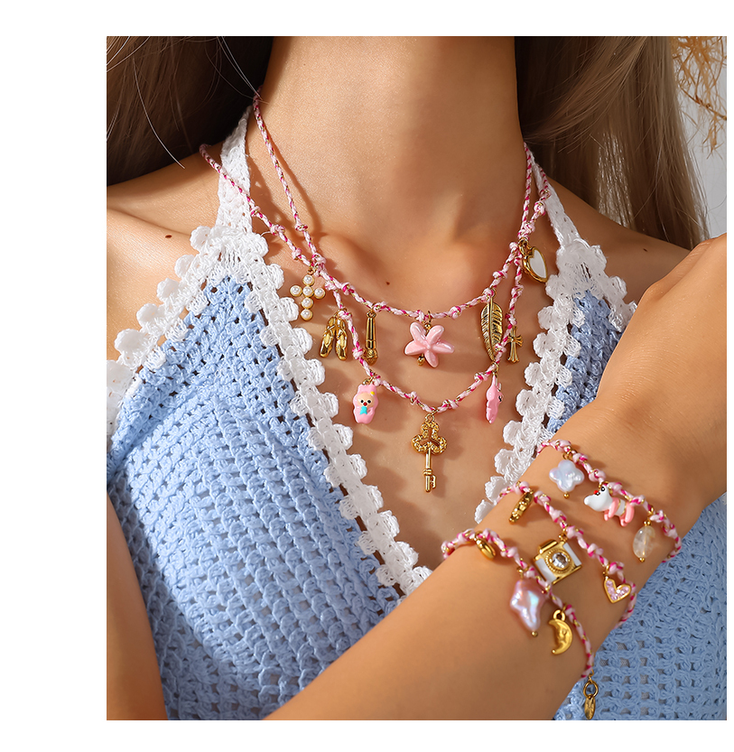 Stainless Steel Pearl Bracelet Luxury Non-fading Titanium Steel Jewelry Pendant Fashionable  Style Accessories