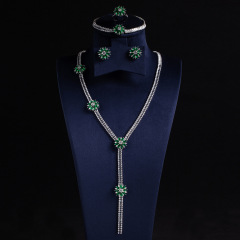 White background green