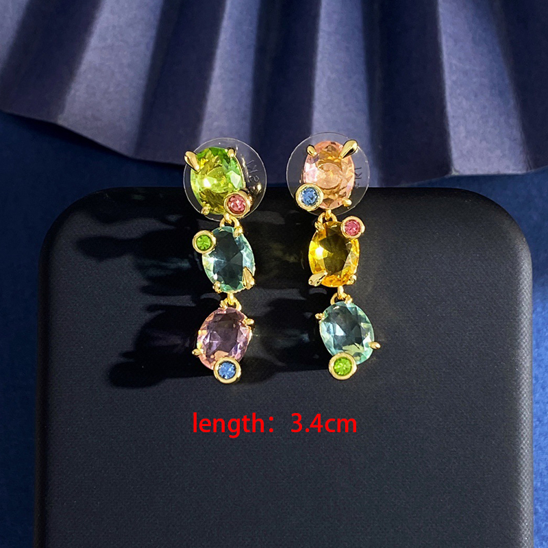 Elegant Green Diamond Fashion Necklace Set Micro-Paved Irregular Design High-End Feelings Fashionable Jewelry Accessories