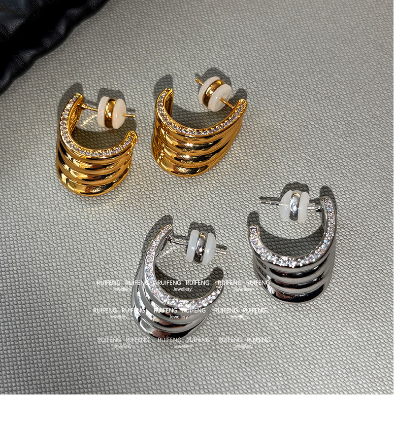 Elegant Classic Style Geometric Brass Women's Earrings