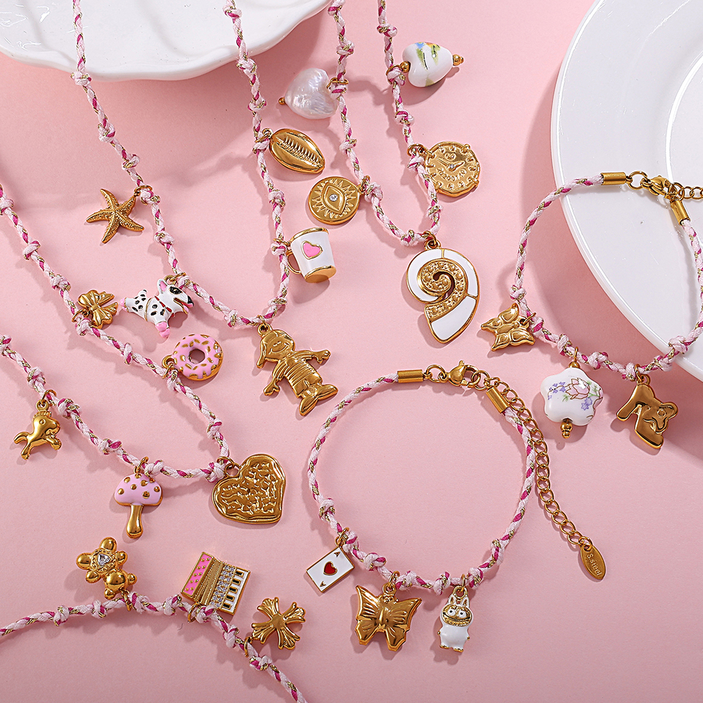 Stainless Steel Pearl Bracelet Luxury Non-fading Titanium Steel Jewelry Pendant Fashionable  Style Accessories