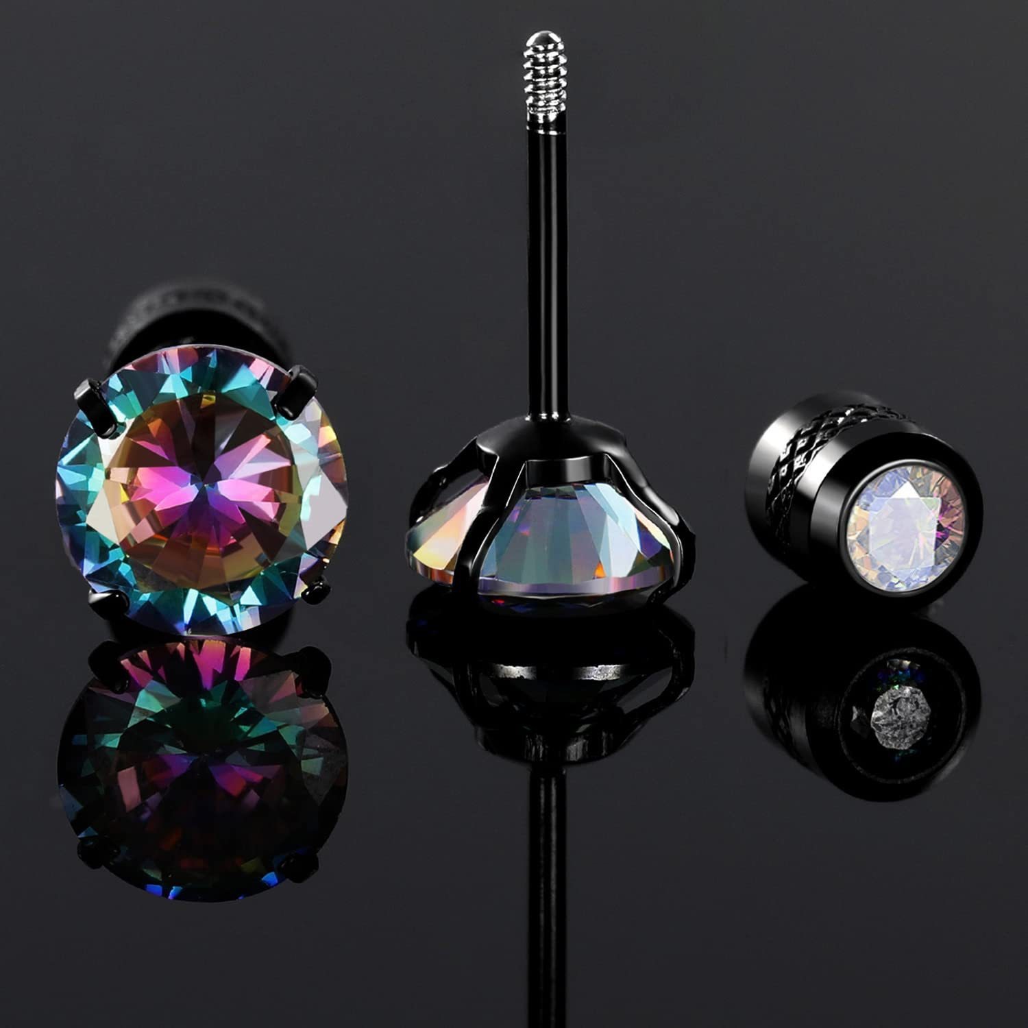 Real Gold Plated Geometric 304 Stainless Steel Basic Modern Style Classic Style Waterproof Non Tarnish Ear Studs