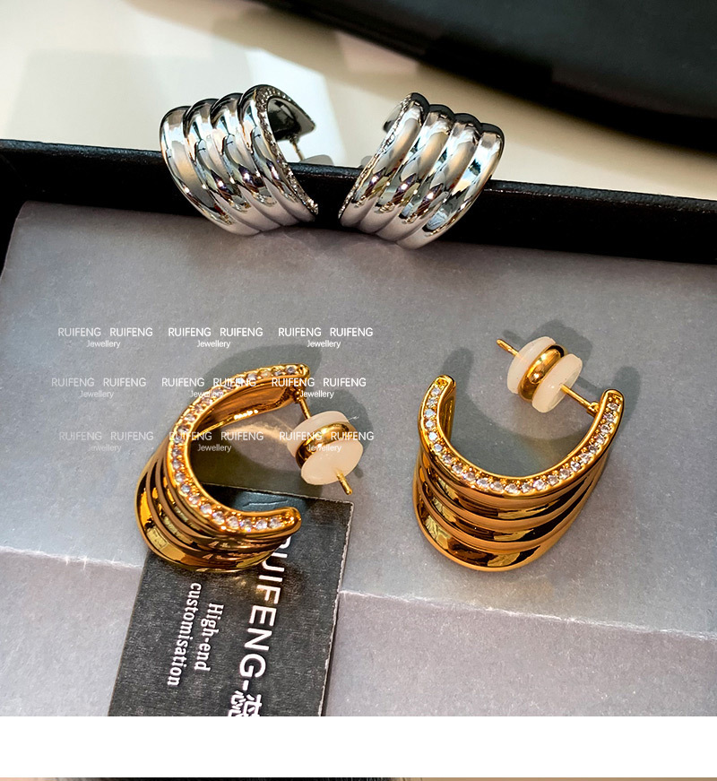 Elegant Classic Style Geometric Brass Women's Earrings