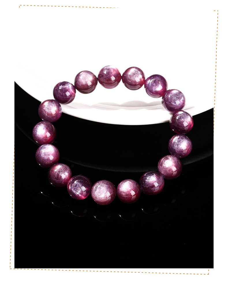 JD Jewelry 7A Natural Amethyst Geometric Pattern Crystal Bracelet Cat's Eye Crystal Purple Grape Fashion Women's Gift Bracelet Simple Style