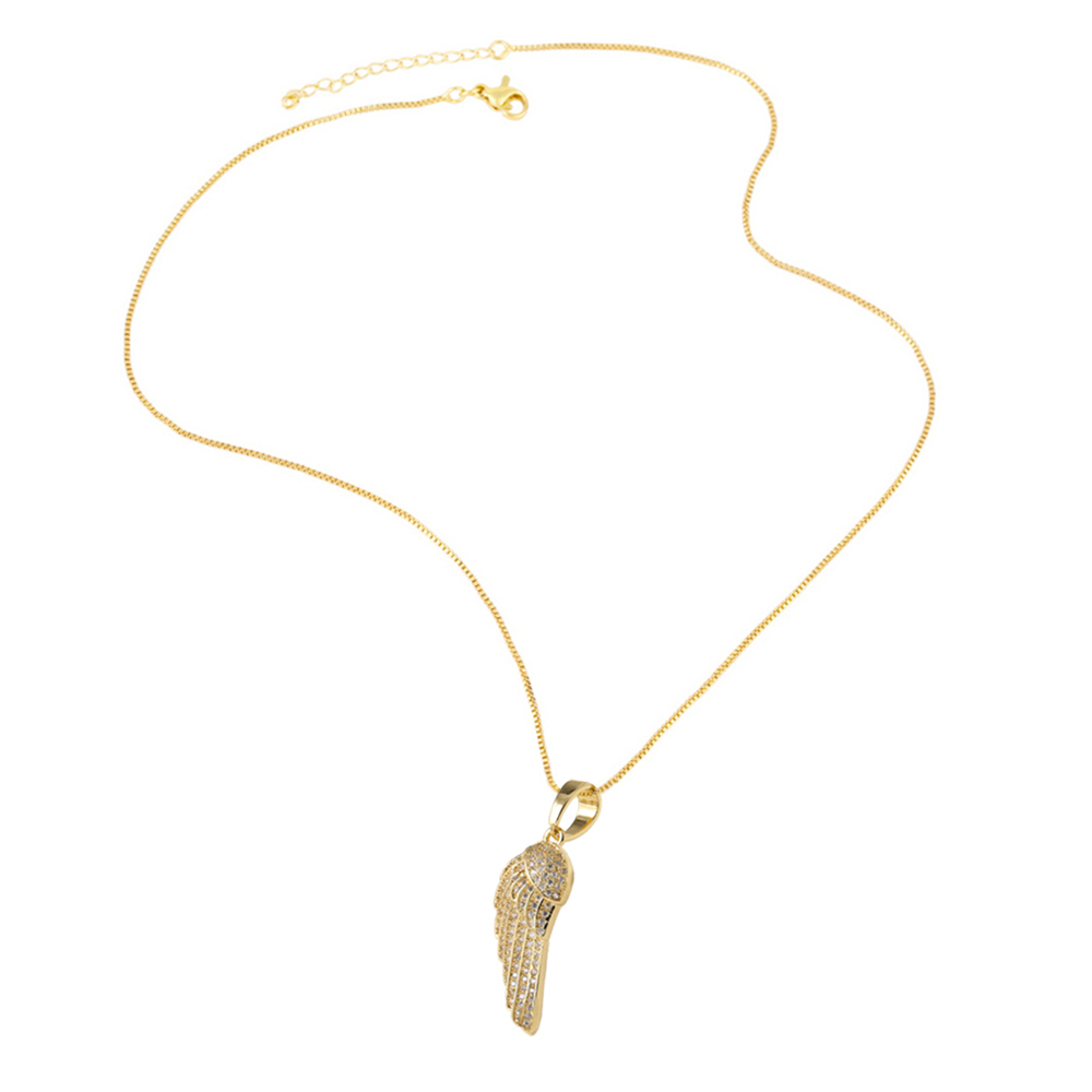 AS Jewelry European And American Cross-Border Hot-Selling Full Zircon Heart Pendant Necklace Copper Gold-Plated Clavicle Chain Nkn97
