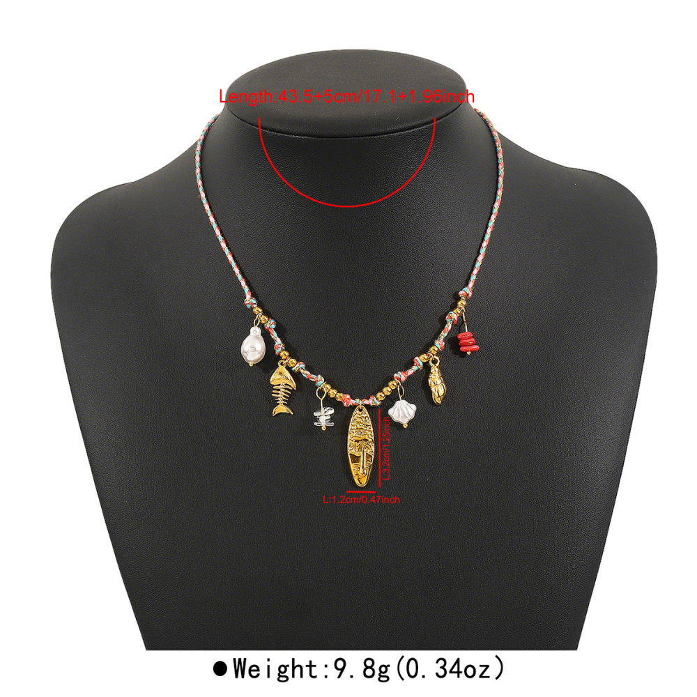 Casual  Style Fruit Pendants Women's Necklace Fashionable Stainless Steel Sun Star Pendant Jewelry