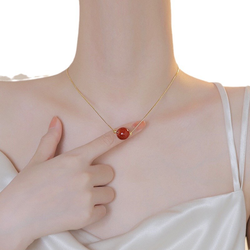Titanium Steel Necklace Women's Fashion Minimalist Design Sensation Choker Chain Geometric Pattern New Arrival  Luxury Light