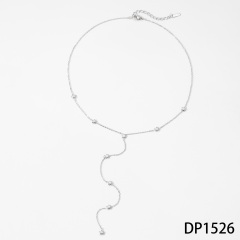 Silver Five-pointed Star Necklace DP1526