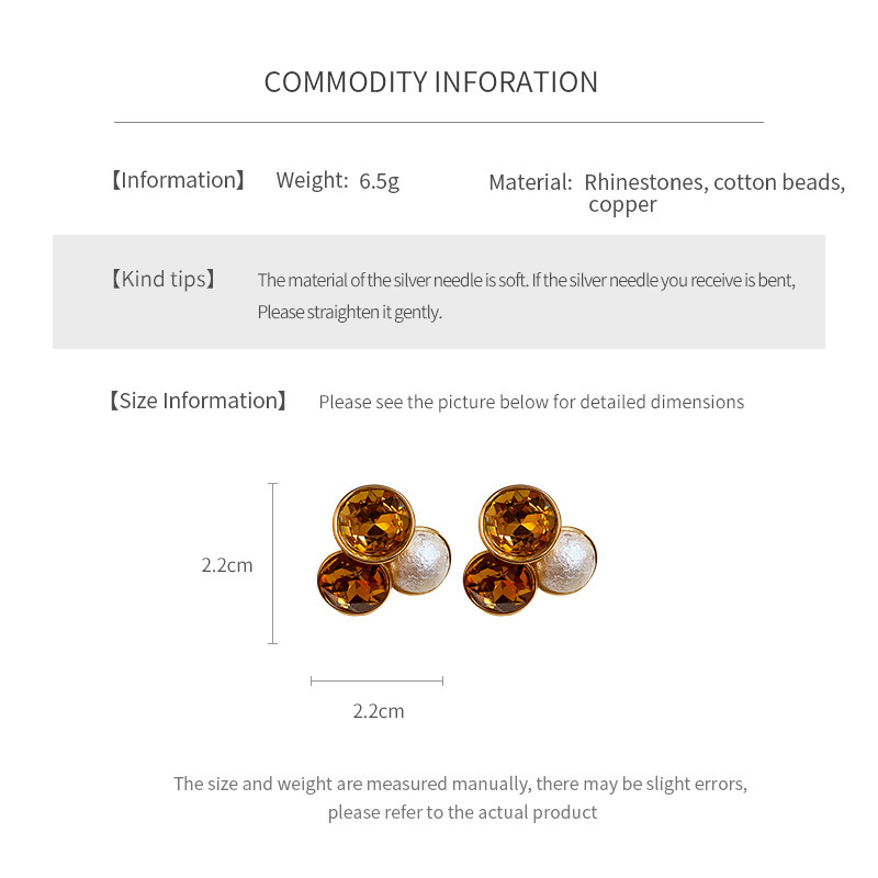 Vintage Gold Plated Silver Pin Diamond Earrings Multifunctional Women's Jewelry Geometric Snowflake Party Accessories