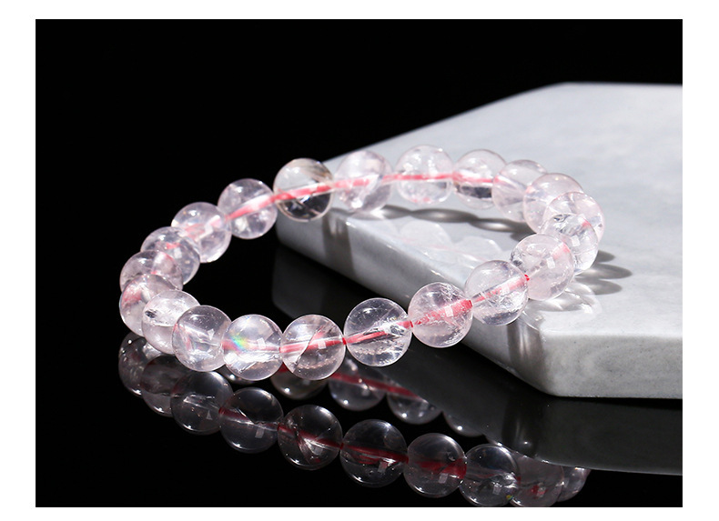 JD Jewelry Natural Pink Aries Seven-Color Starlight Crystal Bracelet Fashion High-End Round Bead Accessories For Women