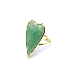 Green Strawberry Quartz (Gold)