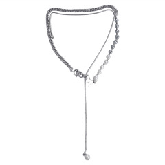Silver (Chain Length 50 + 5cm)