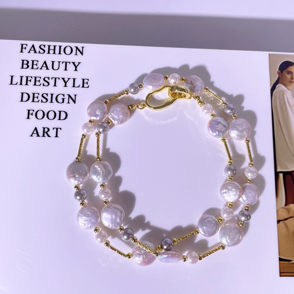 Long Pearl Star Sweater Chain Women's Fashionable Versatile Simple Style Spring Hot Sale High-End Jewelry Accessories