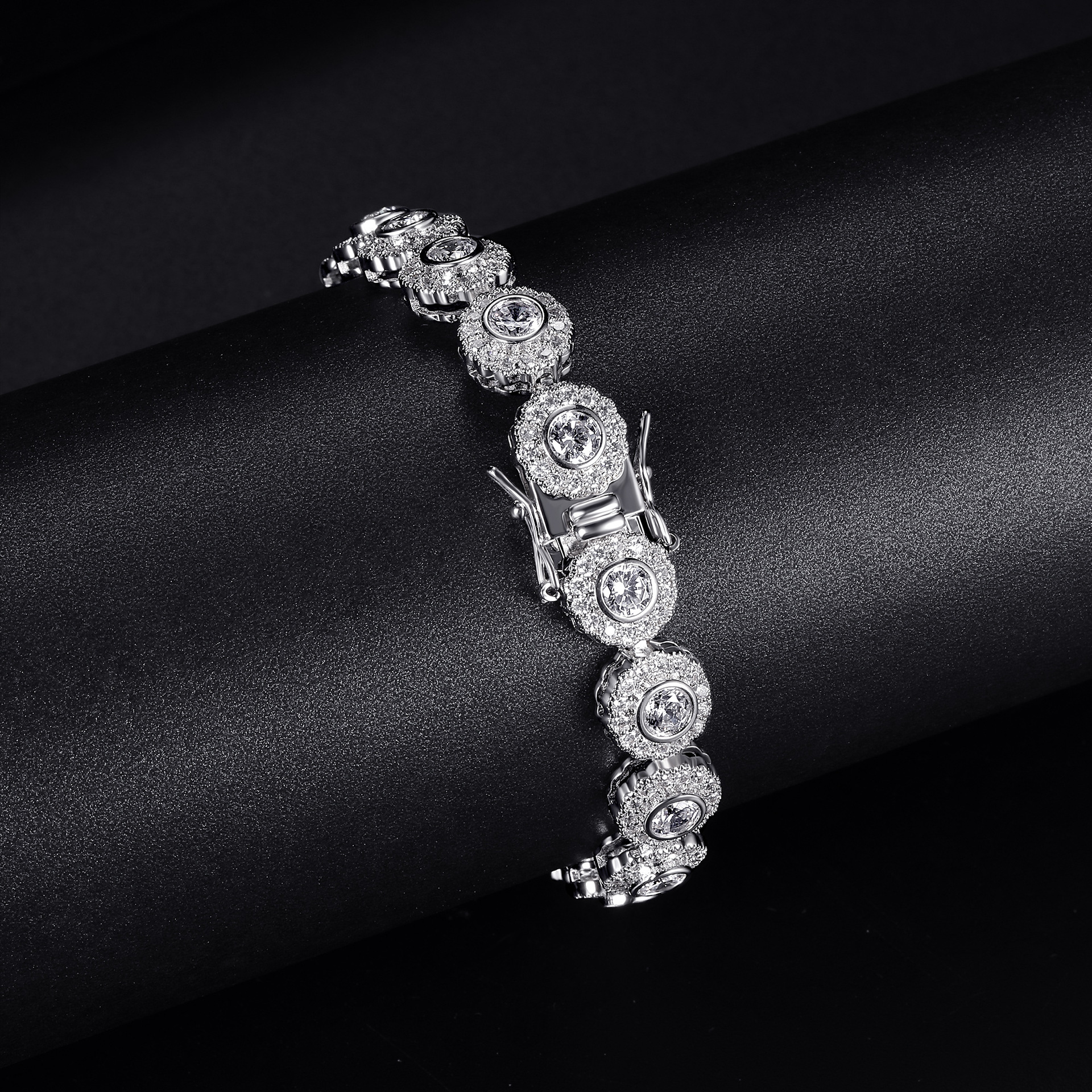 4mm Tennis Design Copper Inlaid Zircon Bracelet Fashion Heavy Craft Factory Style Unisex Trendy Jewelry Accessories