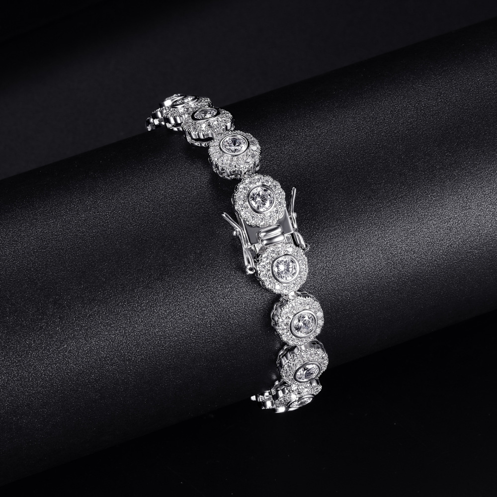 4mm Tennis Design Copper Inlaid Zircon Bracelet Fashion Heavy Craft Factory Style Unisex Trendy Jewelry Accessories