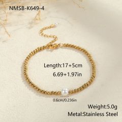 Gold Bead Bracelet XL0967