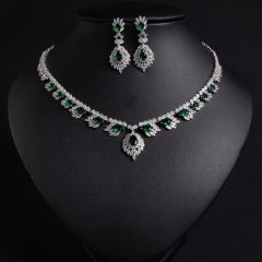 Green Zirconium on White Background