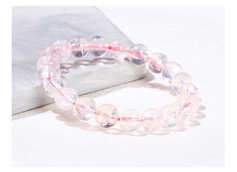 JD Jewelry Natural Pink Aries Seven-Color Starlight Crystal Bracelet Fashion High-End Round Bead Accessories For Women