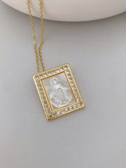 E Necklace-Gold/1.3*1.1cm