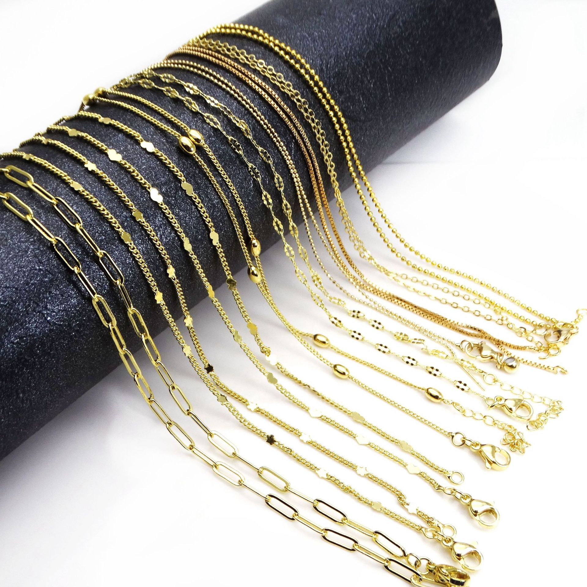 Copper Simple Style Classic Style Plating Solid Color Necklace