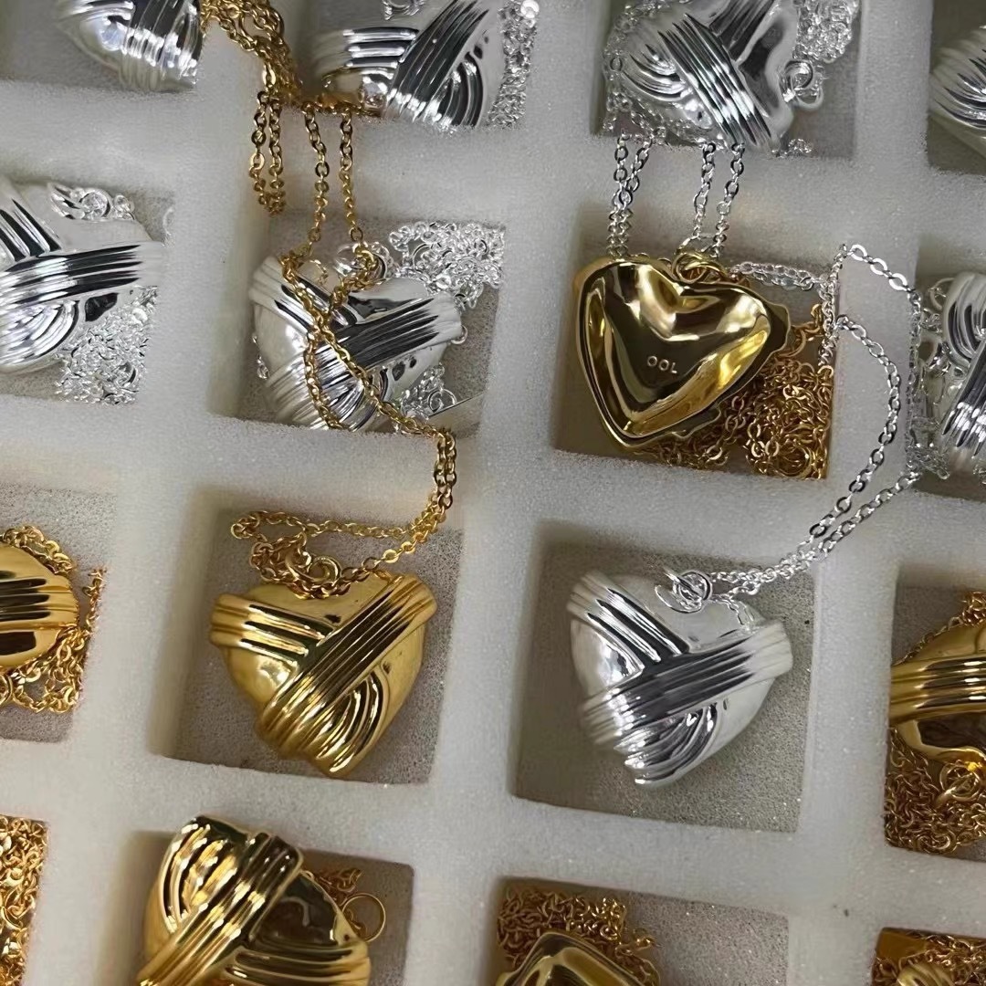 Basic Classic Style Korean Style Heart Shape Copper Plating Pendant Necklace
