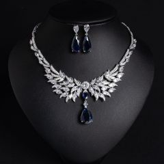 Blue on White Background Zirconium