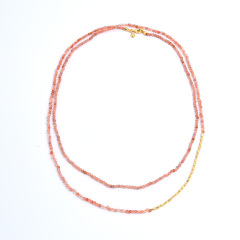 Gold Natural Gold Sunstone Necklace