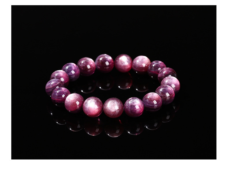 JD Jewelry 7A Natural Amethyst Geometric Pattern Crystal Bracelet Cat's Eye Crystal Purple Grape Fashion Women's Gift Bracelet Simple Style