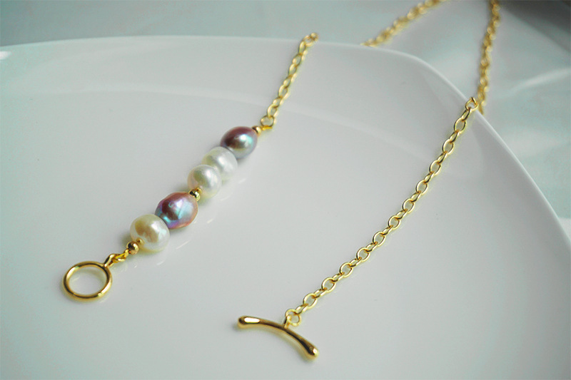 Baroque Vintage Handmade Freshwater Pearl Collarbone Necklace For Women Small Pearl Choker Women Jewelry Accessories