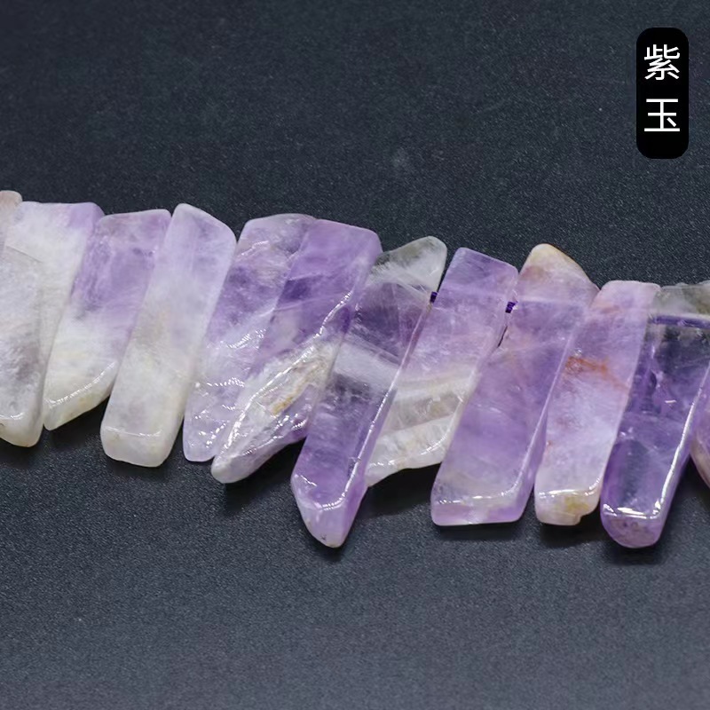 Classical Color Block Natural Stone Beaded Necklace