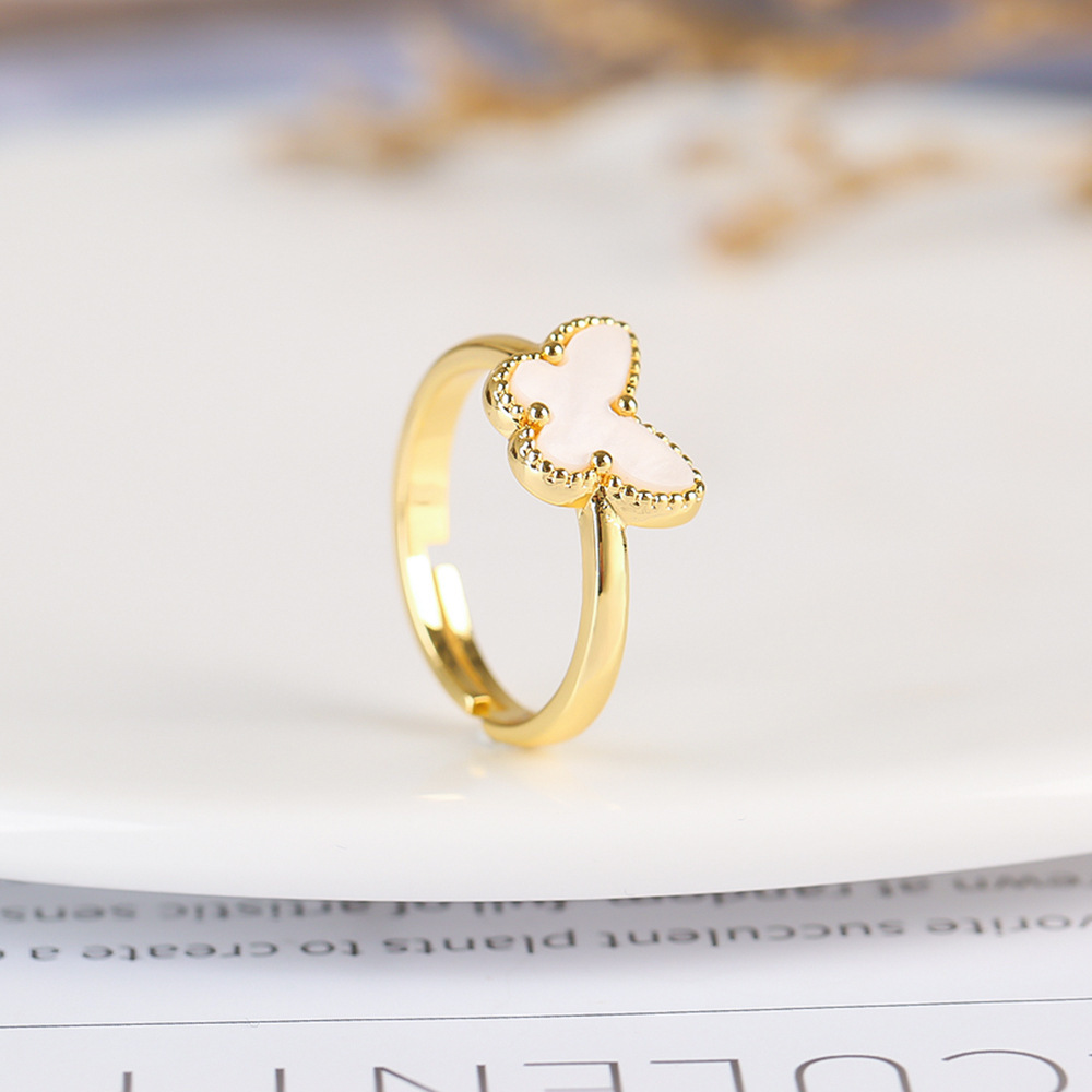 Copper Gold Plated Simple Style Classic Style Plating Butterfly Jewelry Set