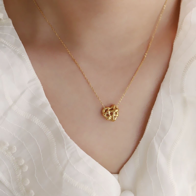 Titanium Steel Necklace Women's Fashion Minimalist Design Sensation Choker Chain Geometric Pattern New Arrival  Luxury Light