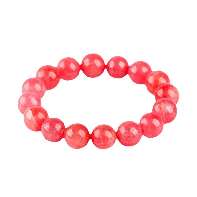Natural Red Patterned Quartz Crystal Bracelet High Quality Ice Type Argentine National Stone Inca Rose Sea Tang Crystal Gem