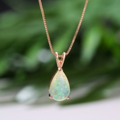 Rose Gold Green Opal