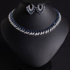 Blue on White Background Zirconium