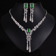 Green Zirconium on White Background