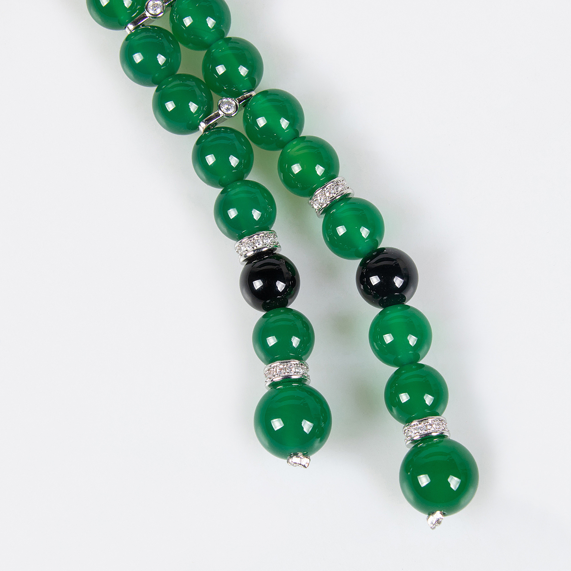 Elegant Fashionable Women's Necklace Set Lockbone Chain Hunt Leopard Head Design Beads Versatile High-End Feelings Jewelry