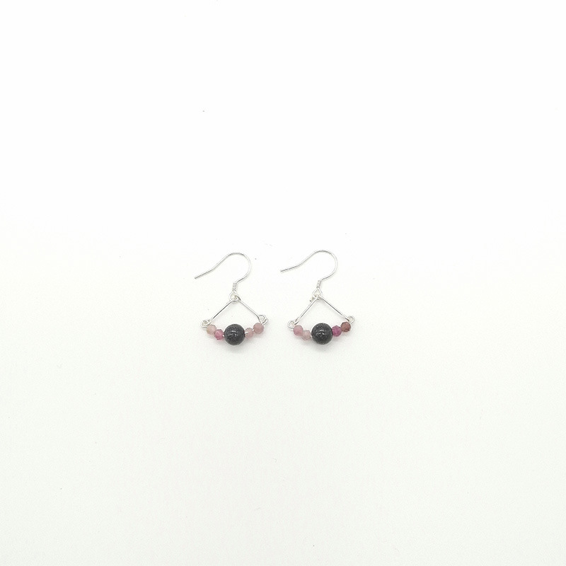Sweet Style Quartz Earrings Peacock Tail Design Vintage Chinese New Style Women's Jewelry Accessories Geometric Pattern Hoop Earrings