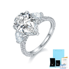 Moissanite Pear-Shaped 9*13 (Including Gift Box Certificate)