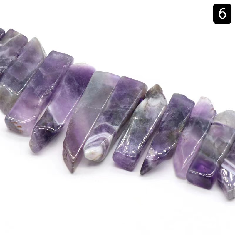 Classical Color Block Natural Stone Beaded Necklace